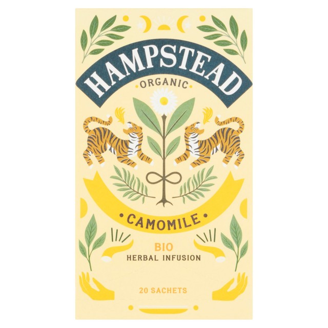 Hampstead Tea camomile infusion herbal tea 20 tea bags - British product