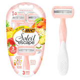 M&S BIC Soleil Escape Peach Disposable Razors 3 Blades- Buy online at McGrocer