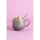 Mason Cash Grey Impressions Mug 350ml, imported from the UK
