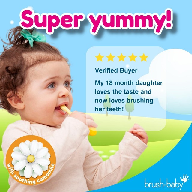 Brush-Baby Teething Toothpaste Applemint 50ml - British product
