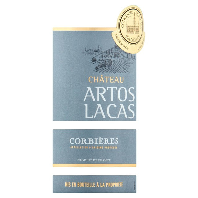 Château Artos Lacas Corbieres red wine 75cl - British product