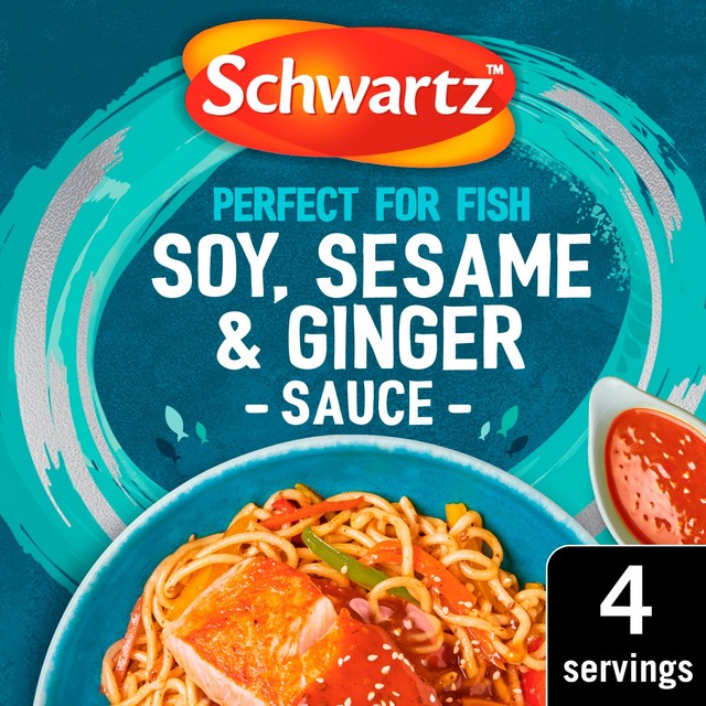 Schwartz Dark Soy, Sesame & Ginger Sauce Mix 300g (British brand)