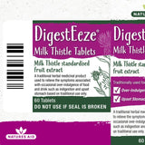 Natures Aid DigestEze milk thistle over-indulgence relief tablets 60 tablets, imported from the UK