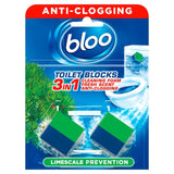 M&S Bloo Anti-Clogging Toilet Cistern Block Blue Water Pine Scent 2x50g- Buy online at McGrocer