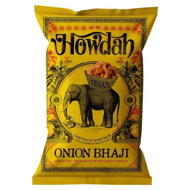 Howdah Onion Bhaji snack 135g, UK version