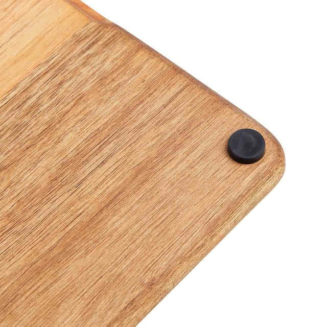 M&S acacia chopping board with silicone feet, imported from the UK