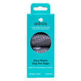 Adios dog poo bags grey compostable extra large - British product