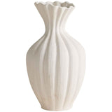 M&S large fluted neck ceramic vase, 38.8cm tall (British brand)