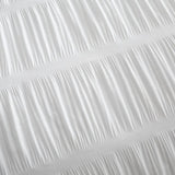 Catherine Lansfield Seersucker white king duvet set - British product