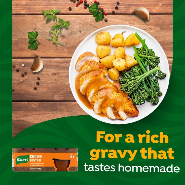 Knorr chicken gravy pot 4 x 28g, UK version
