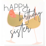 Caroline Gardner Happy Birthday Sister greeting card 146x140mm - British product