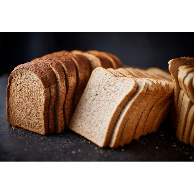 M&S white bread medium sliced 800g, imported from the UK