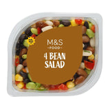 M&S Four Bean Salad in mint vinaigrette 240g, imported from the UK