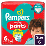 M&S Pampers Baby-Dry Disposable Nappy Pants Essential Pack Size 6 (15kg+)- Buy online at McGrocer