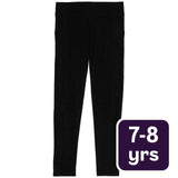 M&S M&S Girls Cotton Rich Leggings Black 7-8 Years- Buy online at McGrocer