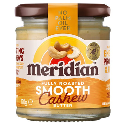 Meridian Glatt Cashewnøttsmør Nøttesmør 170 g