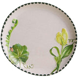 M&S floral melamine dinner plate set green 28cm, imported from the UK