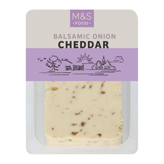 M&S Balsamic Onion Cheddar cheese 200g, imported from the UK