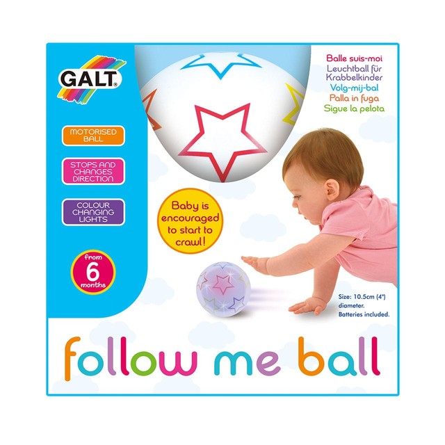 James Galt Follow Me Ball motorised baby toy - British product