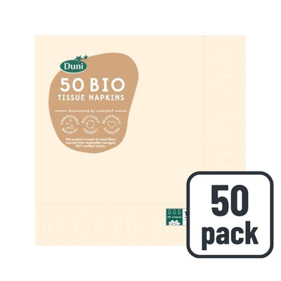 M&S Duni BIO Cream Compostable Paper Napkins 50 Pack- Buy online at McGrocer