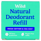Wild Fresh Cotton & Sea Salt Natural Deodorant Refill 40g