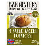 Bannisters Farm 4 Pommes de terre en robe des champs cuites au four, pommes de terre britanniques 800 g