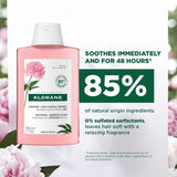Klorane Soothing Shampoo Organic Peony 200ml, imported from the UK