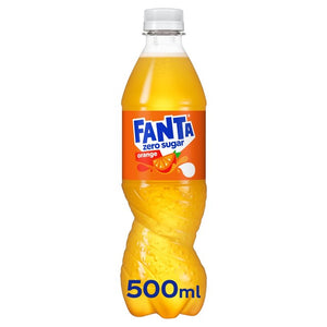 Fanta Zero Orange Sugar Free Soft Drink 500ml