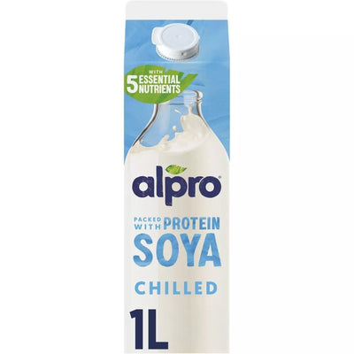 M&S Alpro Soya Plant-Based Milk Alternative Chilled Drink 1L- Buy online at McGrocer