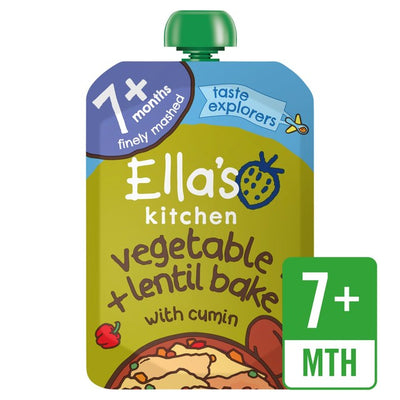 M&S Ella's Kitchen Vegetable Lentil Bake Baby Food Pouch 7+ Months 130g- Buy online at McGrocer