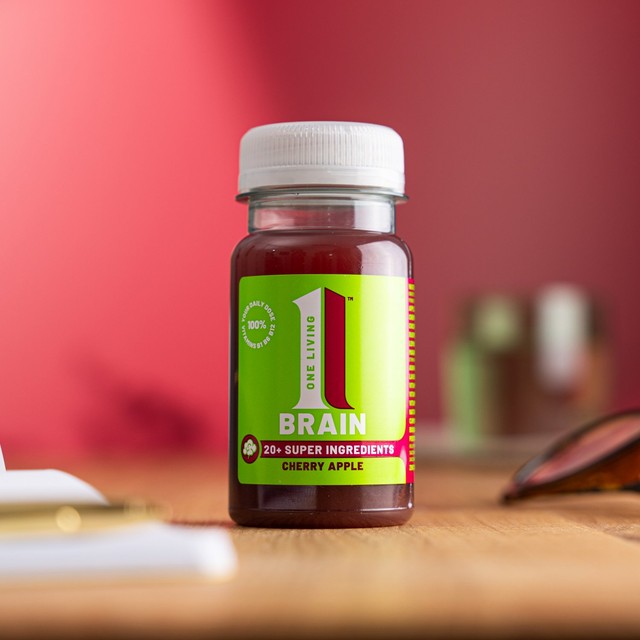 One Living brain health shot cherry apple 100ml, imported from the UK