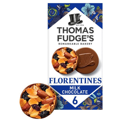 M&S Thomas J Fudge's Milk Chocolate Florentines Biscuit Treats 114g- Buy online at McGrocer