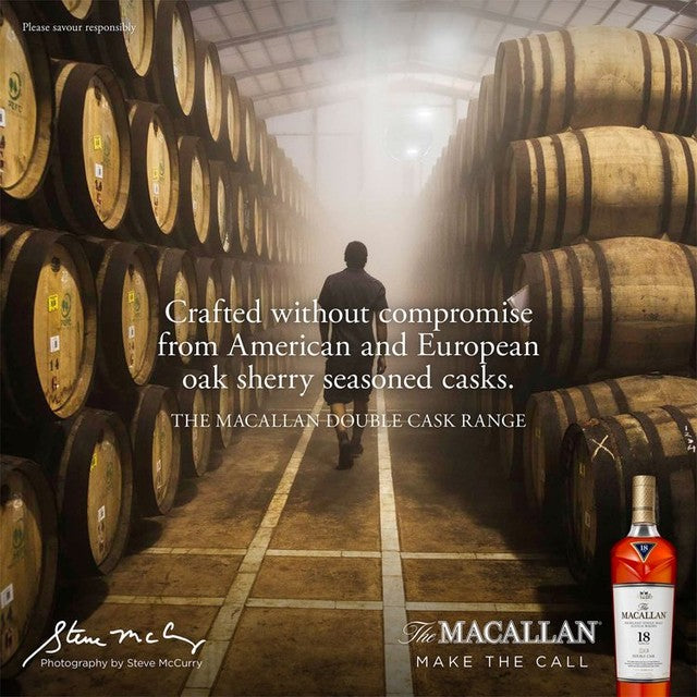 The Macallan Double Cask 18 Year Old single malt whisky 70cl (British brand)