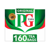 PG Tips original black tea bags 160 count, imported from the UK