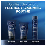 NIVEA MEN Deep exfoliating face scrub tube - British product
