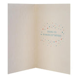 M&S 80th birthday card 15cm x 15cm, imported from the UK