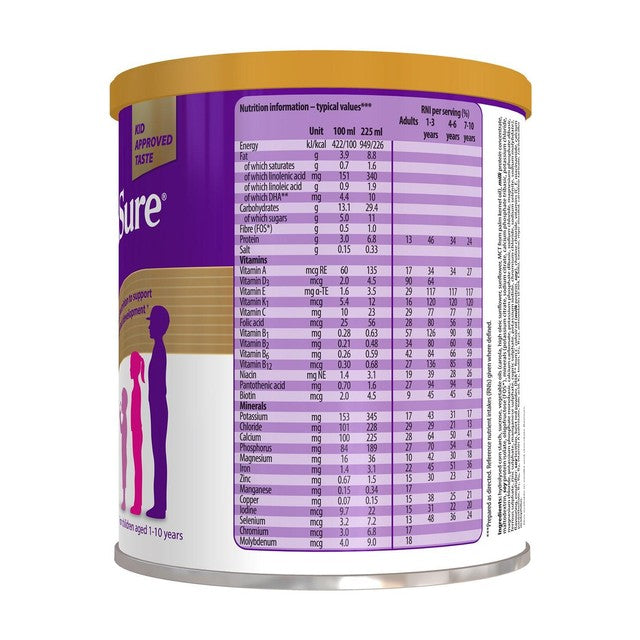 PaediaSure Shake Strawberry nutritional supplement powder 400g, imported from the UK