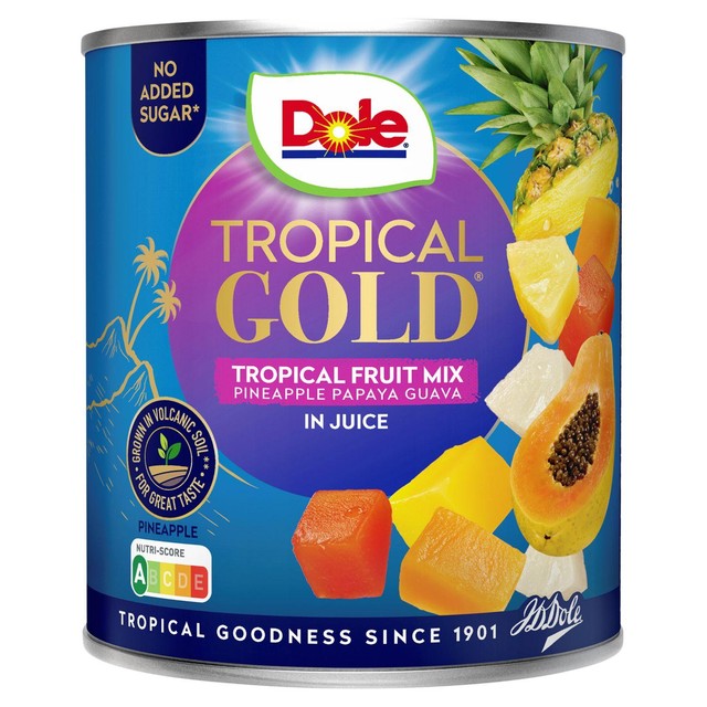Dole Tropical Gold tropical fruit mix in a 432g can - British product