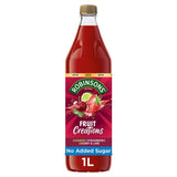 Robinsons Fruit Creations Strawberry Cherry & Lime squash, imported from the UK