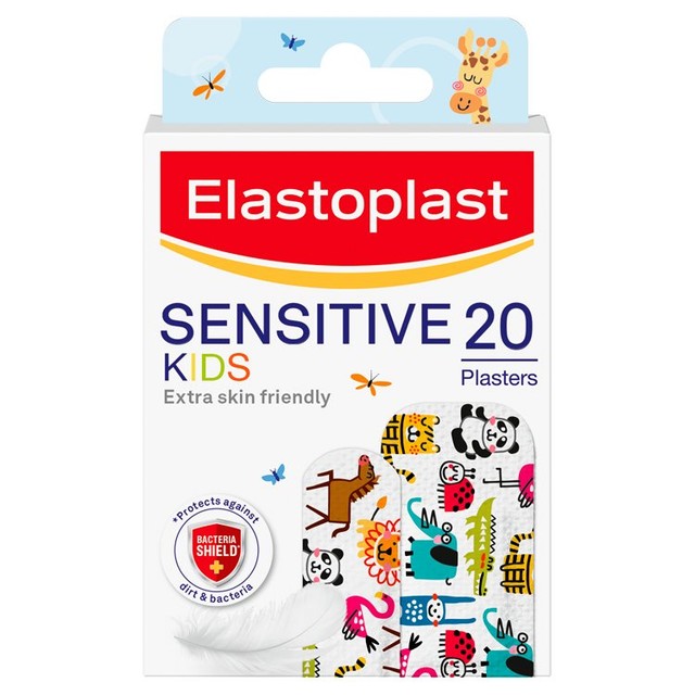 Elastoplast Sensitive Kids Plasters 20 pack - British product