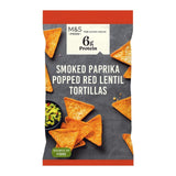 M&S M&S Smoked Paprika Popped Red Lentil Tortilla Snacks 90g- Buy online at McGrocer