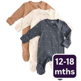M&S M&S Heart Sleepsuit Pewter Baby Sleepsuit 12-18 Months- Buy online at McGrocer
