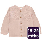 M&S pink patterned cardigan 18-24 months, imported from the UK