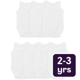 M&S M&S Cotton Sleeveless Bodysuits White Baby Bodysuits 2-3 Years- Buy online at McGrocer
