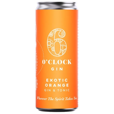 M&S 6 O'clock Gin Exotic Orange Gin & Tonic Canned Beverage 250ml- Buy online at McGrocer