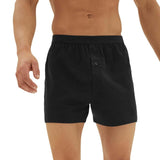 M&S men's pure cotton jersey boxers black medium, imported from the UK