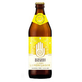 Nirvana Cloudy Lemon Lager 500ml bottle, imported from the UK