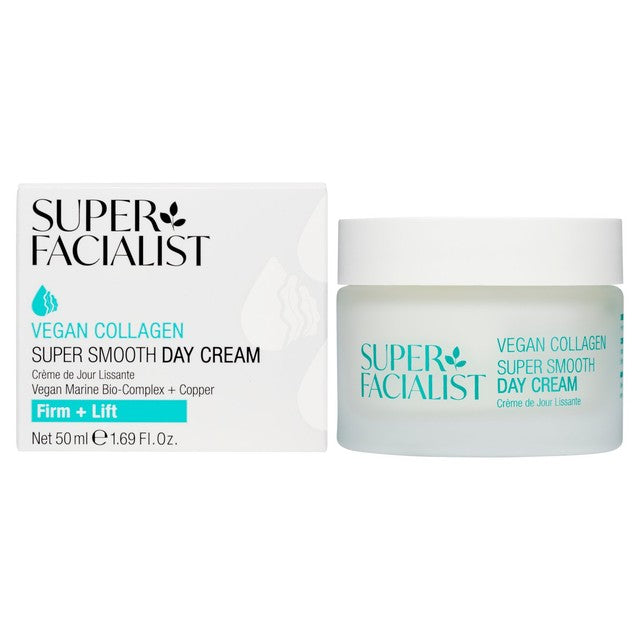 Super Facialist vegan collagen super smooth day cream 50ml (British brand)