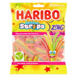 Haribo Rainbow Strips Zing fizzy fruit gums, UK version