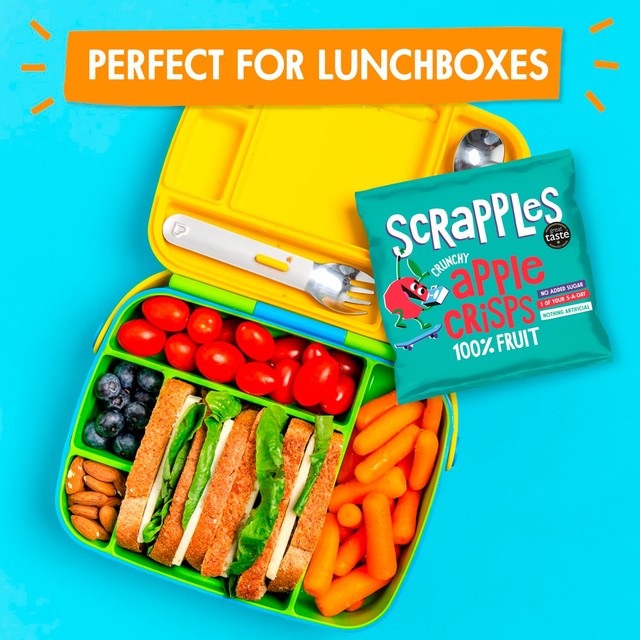 Scrapples Kids Apple Crisps Air-Dried 5x12g (British brand)